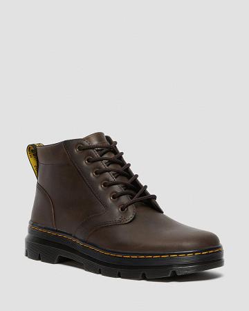 Brown Men's Dr Martens Bonny Leather Ankle Boots | CA 436LIS